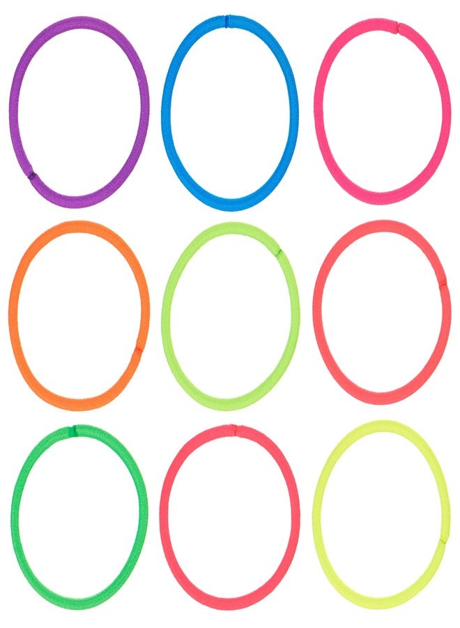 Expressions 216-Piece Hair Elastics Value Pack - 4mm Neon Ponytail Holders for Women, Durable No Metal Bands for Thick, Curly, and All Hair Types - Image 2