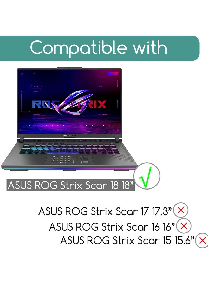 general 2-Piece Screen Protector Compatible with 2025 ASUS ROG Strix SCAR 18 G835LX Gaming Laptop (18-Inch), Scratch Resistant HD Crystal Clear Soft Film - Image 2