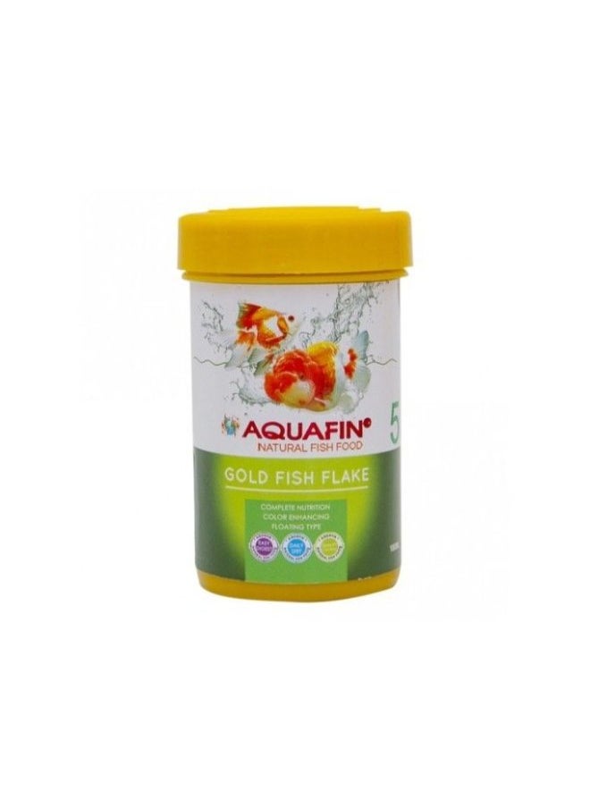 AQUAFIN Gold Fish Flake - Specially Formulated 100ml Flakes for Goldfish 