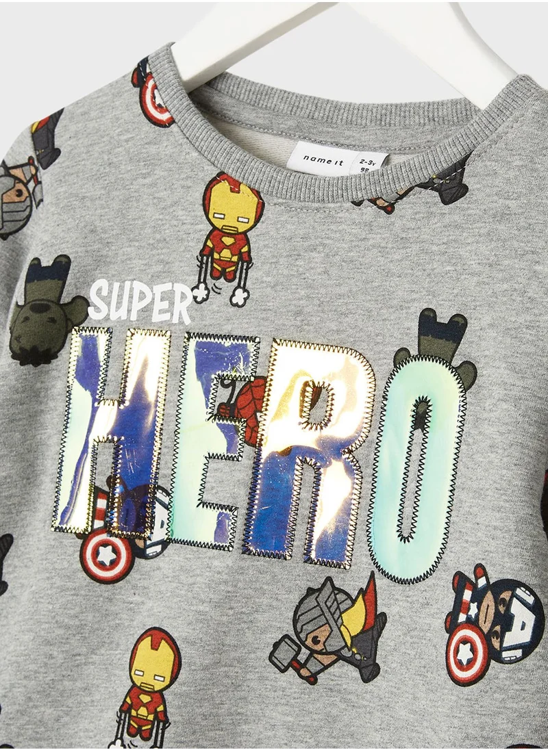 NAME IT Kids Marvel Long Sleeve Sweatshirt