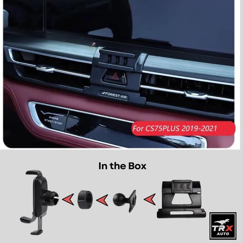  تي ار اكس اوتو حامل هاتف TRX AUTO مع حامل الجاذبية لسيارة شانجان CS75 بلس (2019 إلى 2022) | ملحقات شانجان 2024 | حامل هاتف شانجان CS75 - Image 4