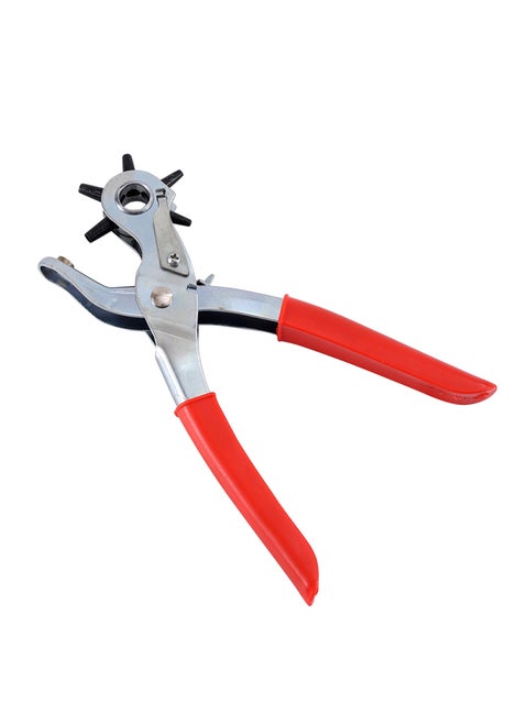 Leather Hole Puncher - Easy Hole Size Adjustment Multi-Size Rotating Tool with Soft Grip Handles for Comfortable Punching and Precise Crafting Belt Making Leatherworking - DIY and Professional