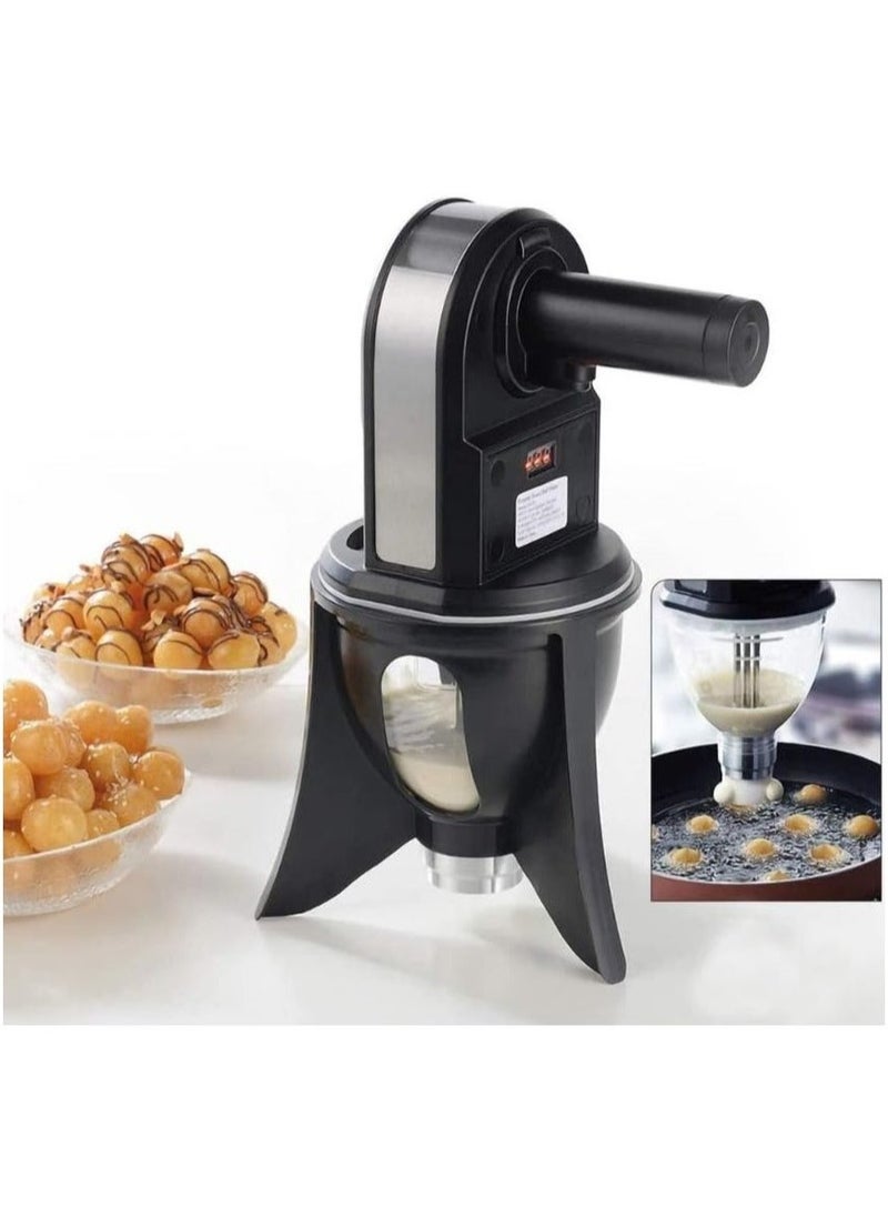 ELTRAZONE Sweet Dumpling Luqaimat Maker SJ0820 | Automatic Electric Dough Ball Maker | Quick & Even Frying for Luqaimat, Donuts, Meatballs & Snacks | Non-Stick Coating | Digital Screen Counter | Easy-to-Use On/Off Switch | Perfect for Home & Commercial Use  - Image 1