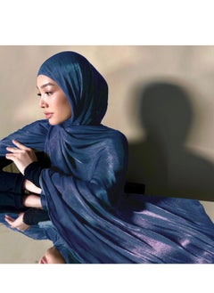 Long Hijab for Women,Glitter Sequin Forehead Turban Hijabs,Long Scarf,Fashion Chiffon Scarf,Premium Headscarf for Women and Girls