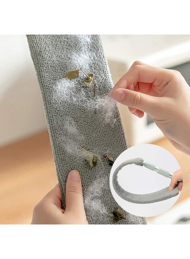Znworld Bedside Dust Brush, Extendable Long Handle Mop Sweep Cleaning Brush, Bendable Microfiber Duster, Removable & Washable Hand Duster for Sofa Bed Furniture Bottom Gap Dust-Wet or Dry Use - Image 4