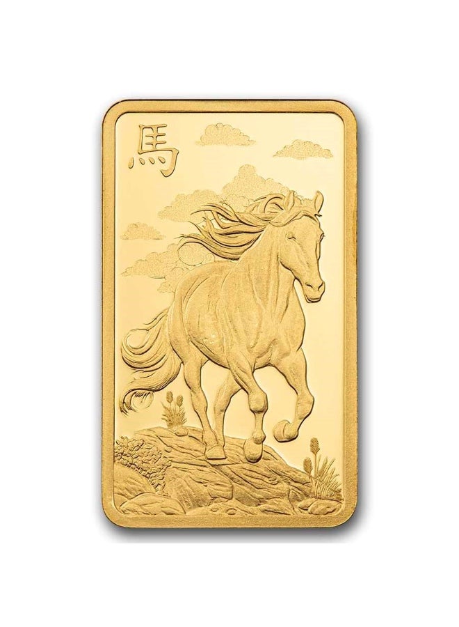 PAMP Suisse Lunar 1,000 Mile Horse Gold 5 gram Bar 9999 - Image 3