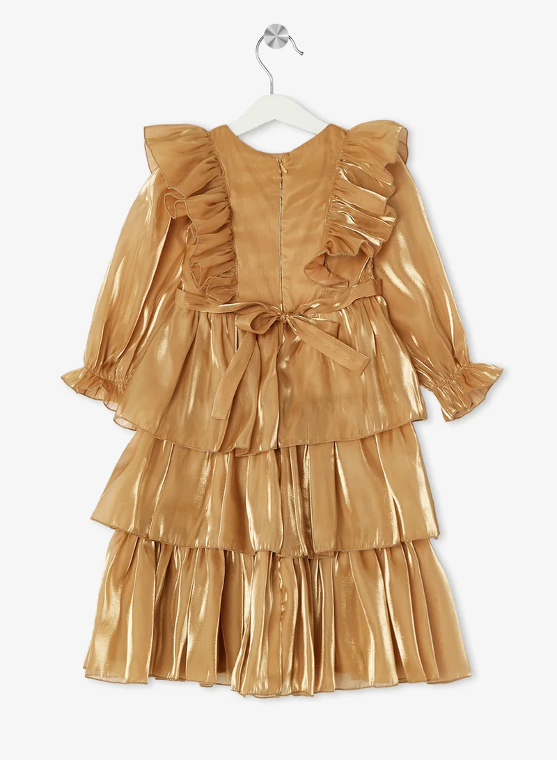 Little Golden Apple Little Layered Dress