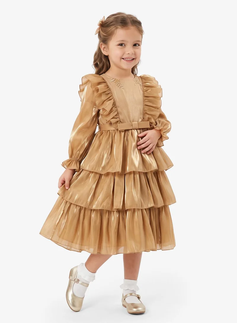 Little Golden Apple Little Layered Dress