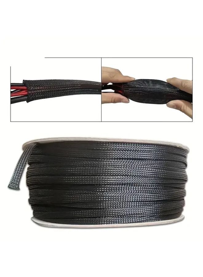 10mm Expandable Braided PET Cable Sleeve 393 7 Inch Wire Protection Cover - Image 4