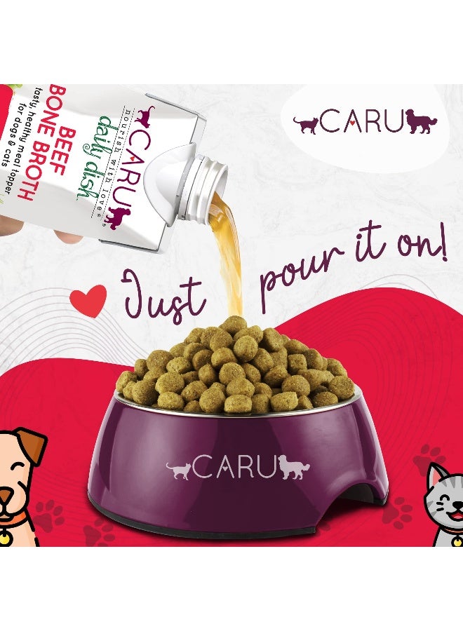 CARU Daily Dish Beef Broth Meal Topper for Dogs and Cats 11 lbs - Image 3