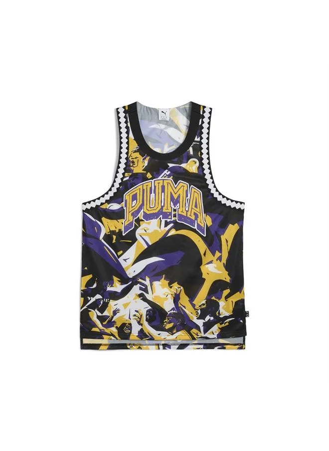 Puma  Rival Rage All-Over Print Mesh Tank Men for Men | Best Price UAE