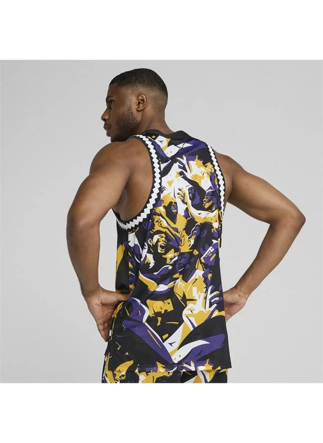 Puma  Rival Rage All-Over Print Mesh Tank Men for Men | Best Price UAE