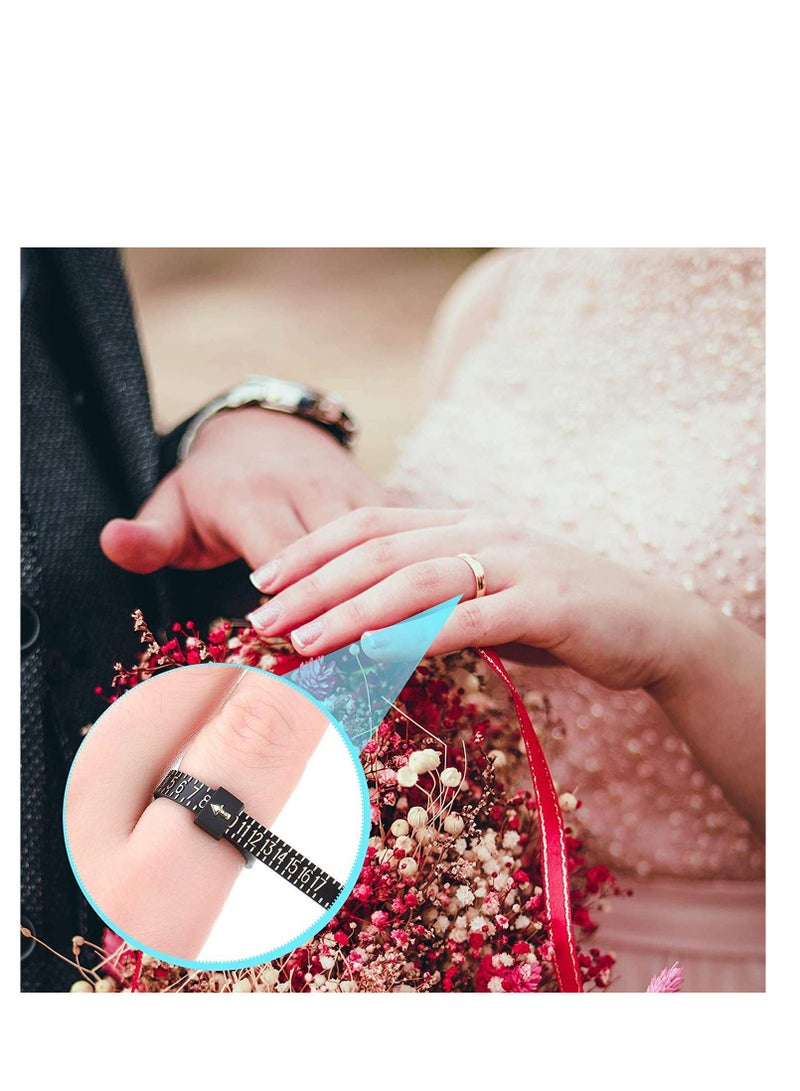 Excefore Ring Gauge Set Ring Sizer Gauge Plastic Finger Measuring Belt, Jewelry Guard Sizer Measurement Adults Children Sizer Supplies, Spacer, Sizer, Fitter- Spiral Silicone Tightener 6Pcs - Image 2