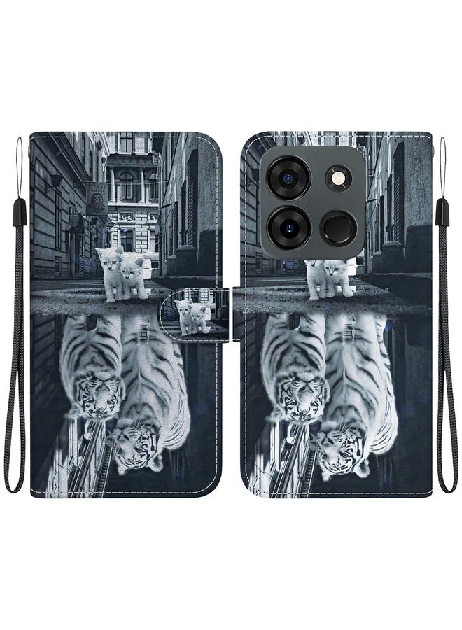 S-TOP Case For Infinix Smart 7 Indian Crystal Texture Colored Drawing Leather Phone Case - Image 1