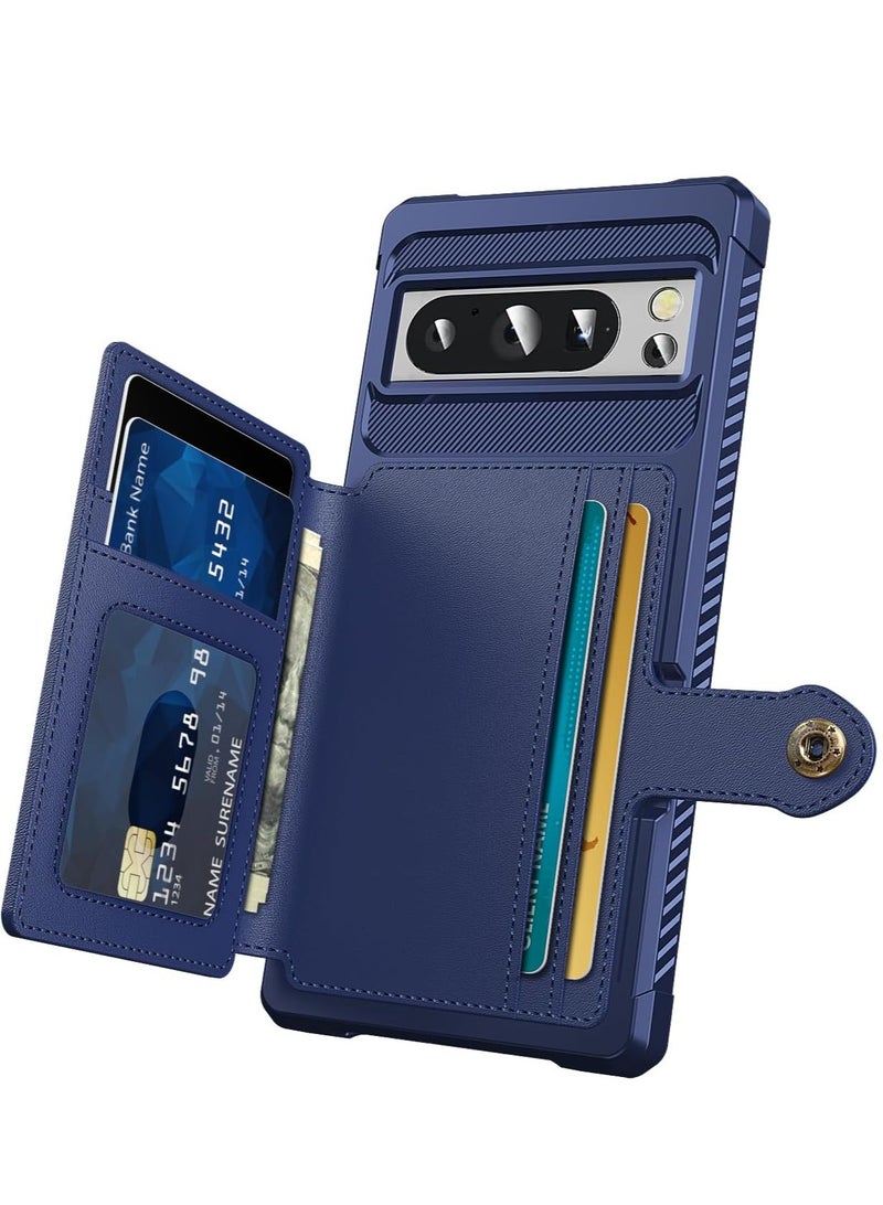 Gerenic Phone Case Compatible with Google Pixel 8/8 Pro Wallet Case Card Holder Slot Anti Fall Protective Shell Can Car Magnetic Function Women Men Phone Case Cover Compatible with Google Pixel 8/8 pro  - Image 2
