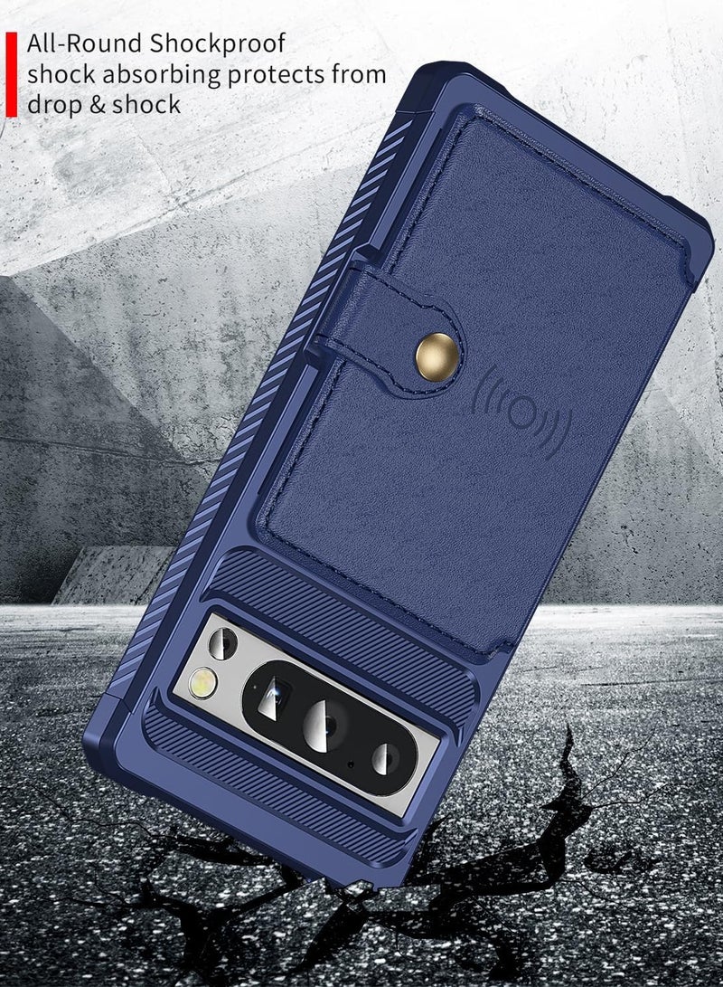 Gerenic Phone Case Compatible with Google Pixel 8/8 Pro Wallet Case Card Holder Slot Anti Fall Protective Shell Can Car Magnetic Function Women Men Phone Case Cover Compatible with Google Pixel 8/8 pro  - Image 3