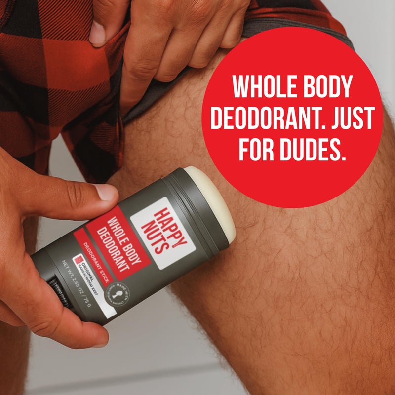 Happy Nuts Whole Body Deodorant for Men - Full Body Odor Control - Ideal for Perfect for Pits, Groin, and More - All Day Confidence - Powerful & Effective Men's Deodorant (Big Wood) - Image 2