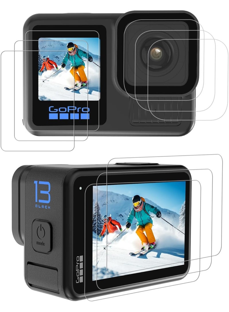 KASTWAVE Screen Protector for GoPro Hero 13 Black, Ultra Clear Tempered Glass Back Screen Protector, Tempered Glass Film, Easy Installation, HD Clear, for Go Pro HERO 13 Accessories (3 Set) - Image 1
