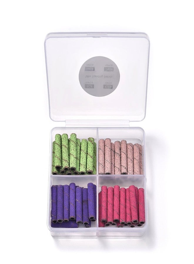 KADS Small Sanding Bands for Nail Drill 60Pcs Nail Sanding Drill Bits Set with 3.1mm Mini Mandrel Nail Bit, 80/150/180/240Grit Nail Sanding File for Acrylic Nail - Image 4