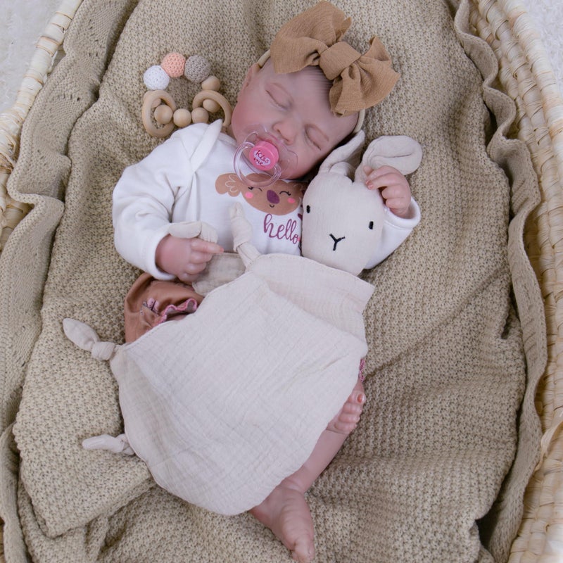 Milidool Lifelike Reborn Baby Dolls-20 Inch Realistic Newborn Baby Dolls, Soft Poseable Cloth Body Real Life Baby Dolls Silicone with Accessories Toy for for 3+ Year Old Girls Gifts, Pretend Play - Image 3