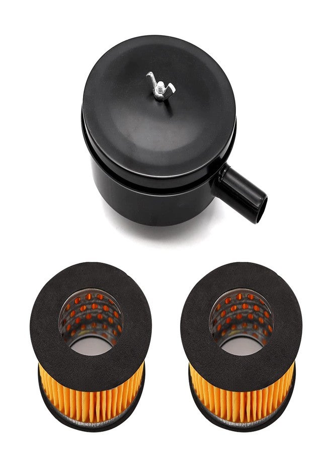 Tnuocke 1/2" PT 20mm Thread Air Compressor Silencer Intake Filter Sound Muffler with a Replacement Element H-076 - Image 1