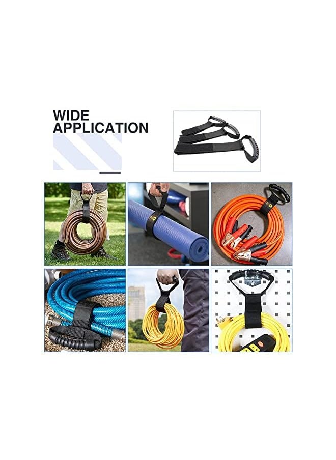 Goodern - 3 Pack Extension Cord Organizer,Heavy Duty Storage Straps 3 Sizes,Velcro Straps Extension Hook and Loop Cord Organizer with Handle for Garage Organization,Cables AND Garden Hoses Storage - Image 1