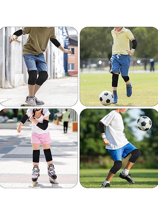 KANGLI 2 Pairs Soft and Breathable Knee Pads for Volleyball, Dancing, Football, Yoga, Basketball, and Skating - Protective Knee Pads for Adults and Kids - Image 3