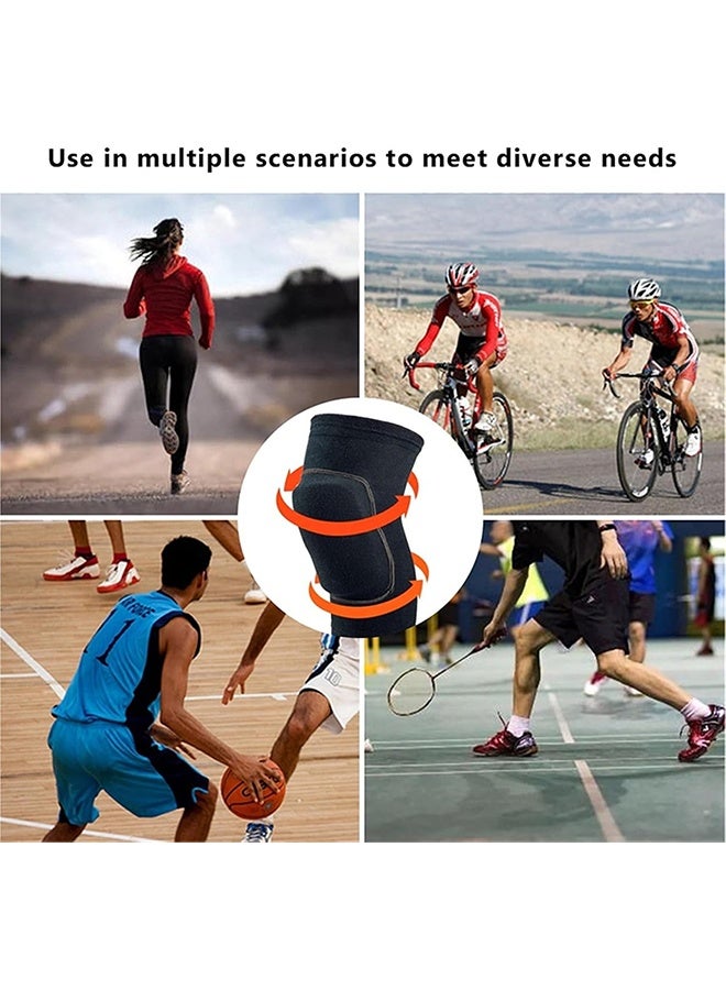 KANGLI 2 Pairs Soft and Breathable Knee Pads for Volleyball, Dancing, Football, Yoga, Basketball, and Skating - Protective Knee Pads for Adults and Kids - Image 4