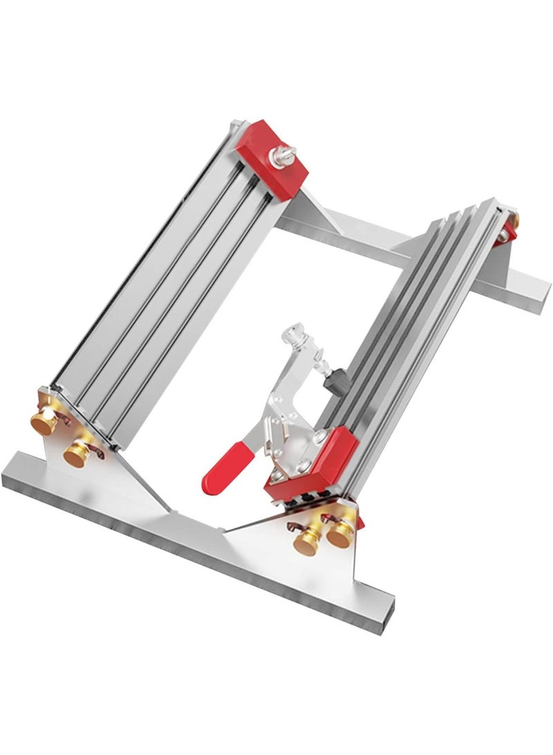 GGOOT Adjustable Grooved Clamp, Hardware Tool for Drawers - Adjustable Drawer Slide Clip with 4 Limiters,Right Angle Positioning Clip with Sliding Clip for Multi Drawers - Image 1