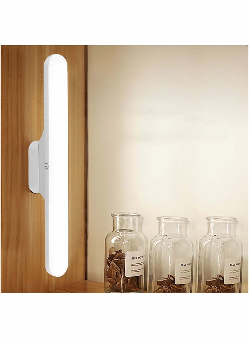 LED Desk Lamp USB Rechargeable Under Cabinet Lights 3 Lighting Modes Touch Control for Closet Mirror Bedside Kitchen Lighting - Image 1