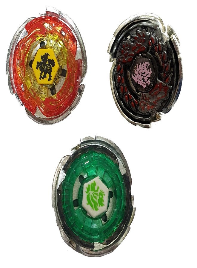 beyblade metal masters fury big bang cosmic pegasus, l drago destruction & fang leone spinning and battling top (4 in 1 pack combo)- Multi color - Image 1