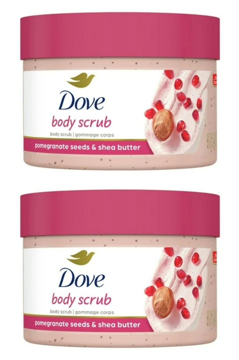 دوف مقشر للجسم ببذور الرمان وزبدة الشيا 298 جرام قطعتين - Image 1