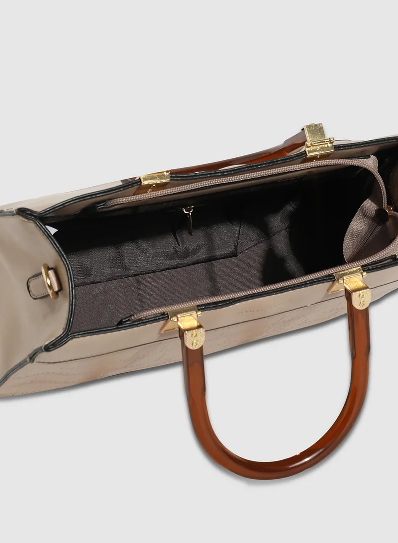 Haute Sauce Everyday Croc Handbag - Beige