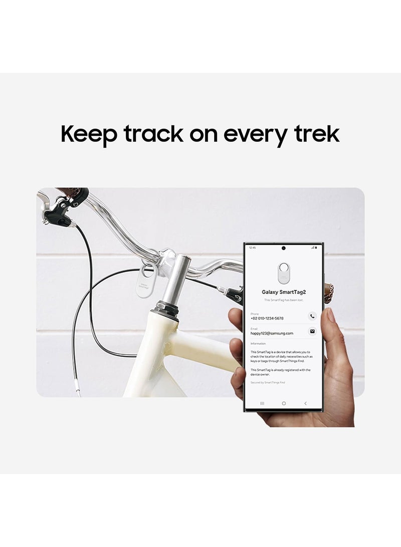 Samsung Galaxy SmartTag2 - Pack of 4 (2-Black, 2-White) - - Image 4