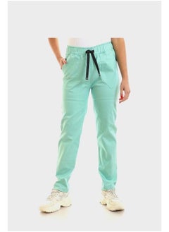 IZOR Rectangular Patch Pocket Plain Pants - Mint Green  - Image 1