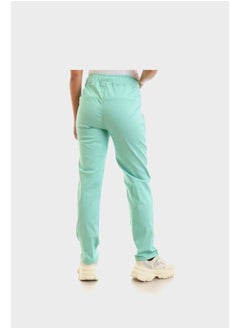 IZOR Rectangular Patch Pocket Plain Pants - Mint Green  - Image 3