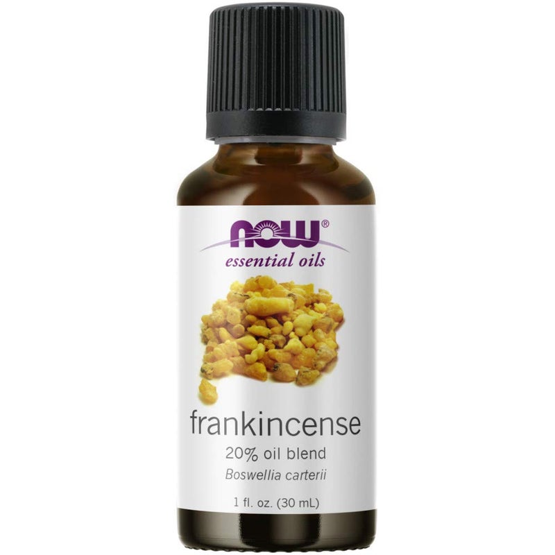 Now Foods زيوت NOW الأساسية، مزيج زيت اللبان، 20% مزيج من زيت اللبان النقي في زيت الجوجوبا النقي، رائحة العلاج العطري المركز، مقطر بالبخار، نباتي، غطاء مقاوم للأطفال، 1 أونصة - Image 1