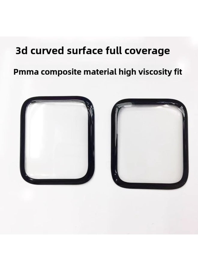 Generic Suitable For Apple IWatch Watch Film Hot Bending 3D Protective Film Full Screen Pmma Film 45mm/44mm/42mm/41m-Color:Watch With Positioning--transparent High-definition Tempered Film Bare Film-Size:Huawei Gt5-41mm  - Image 3