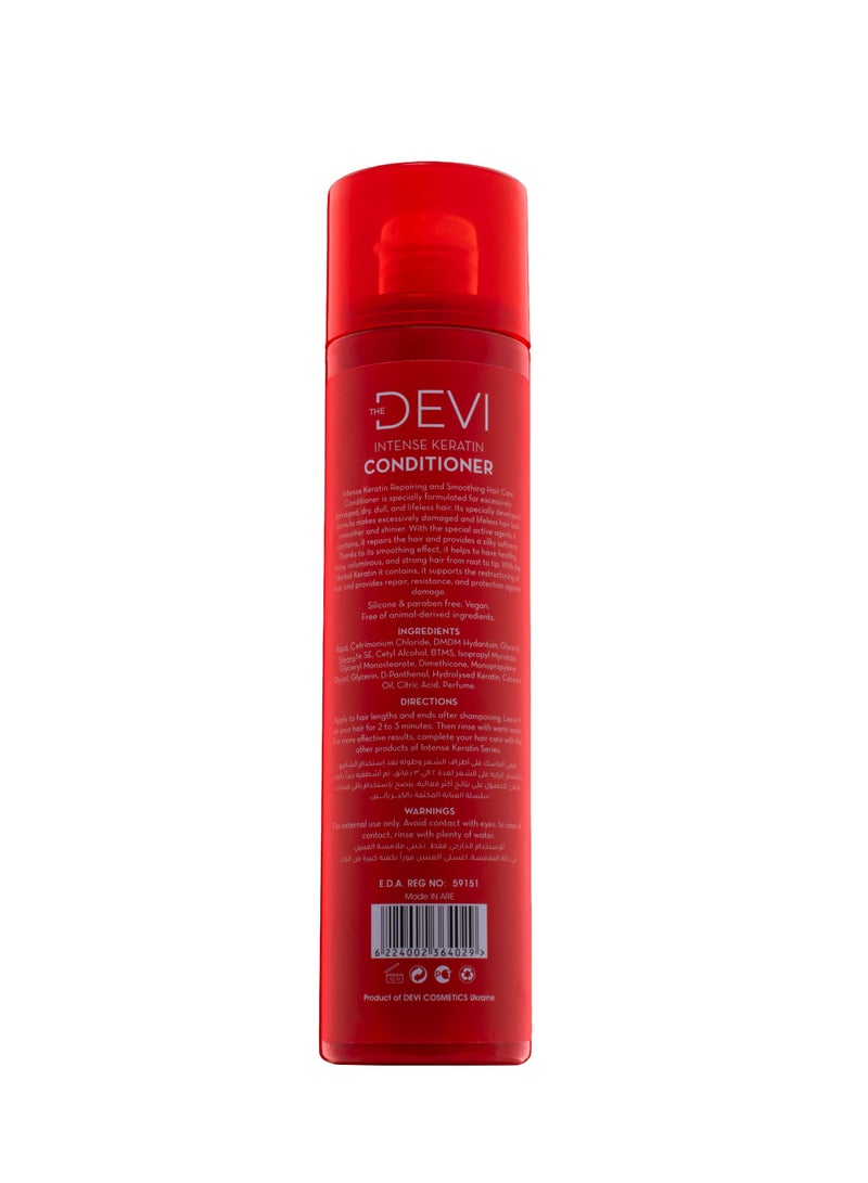 DEVI Intense Keratin Conditioner, Intense Repair and Smooth Care, Sulphate Free, 400 ml - Image 2