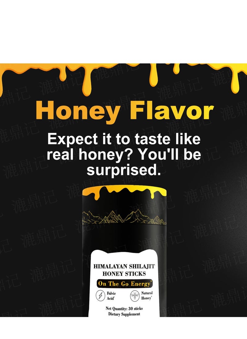 Shilajit RX - GOLD+ Shilajit Honey Sticks | Lab-Tested for Purity | Helps Improve Energy & Stamina | 30 Shilajit Honey Packs | Dietary Supplement Healthcare Vitamin - Image 1