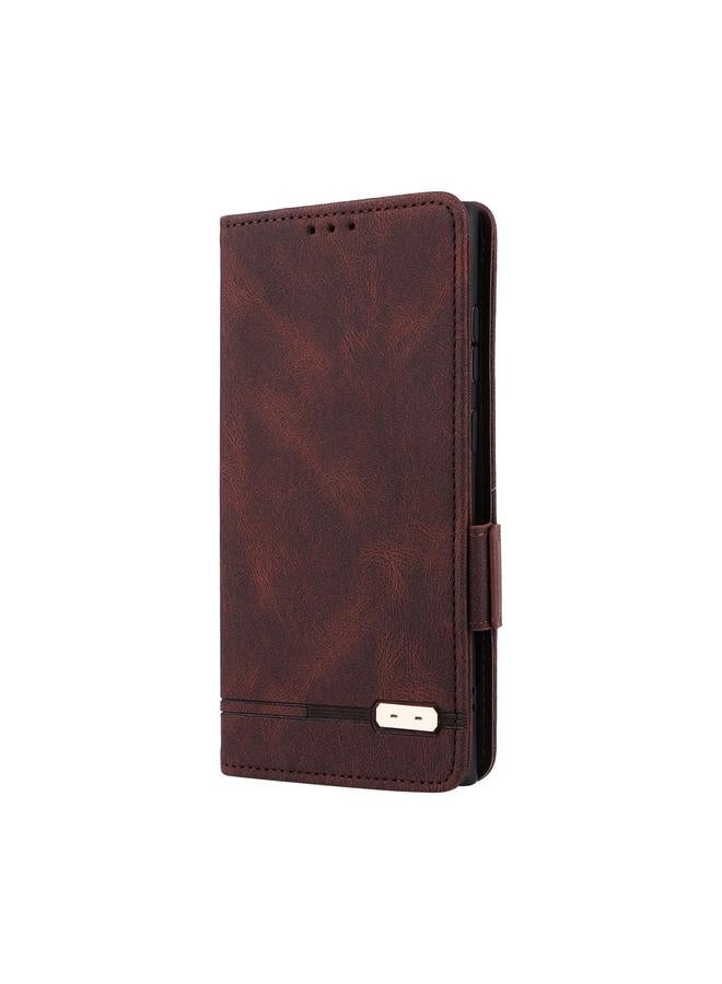 S-TOP Case For Samsung Galaxy S22 Ultra 5G Magnetic Clasp Flip Leather Phone Case - Image 2