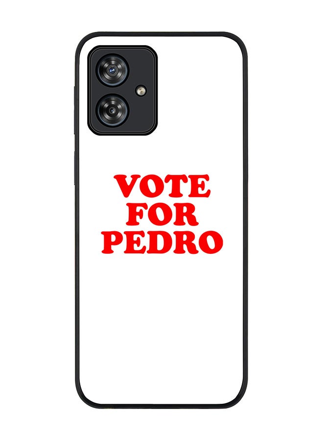 Stylizedd Rugged Black edge case for Motorola Moto G54 / Motorola Moto G54 Power / Motorola Moto G64 5G, Slim fit Flexible Anti Drop Thin Cover - Vote for Pedro - Image 1