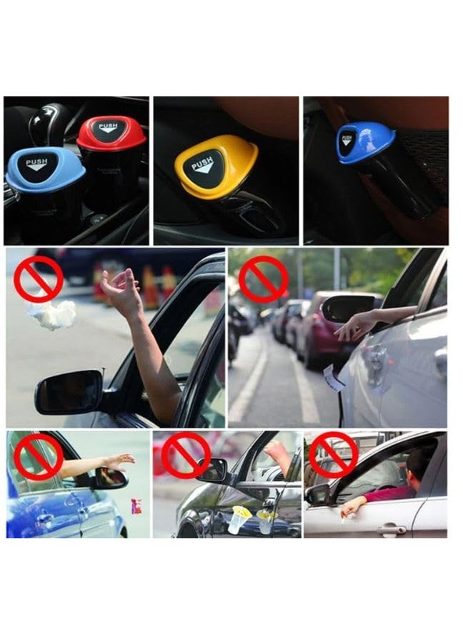 FRILL FRILL Portable Mini Car Dustbin Trash Bin Universal Traveling Portable Mini Car Trash Bin 01 Pics  - Image 5