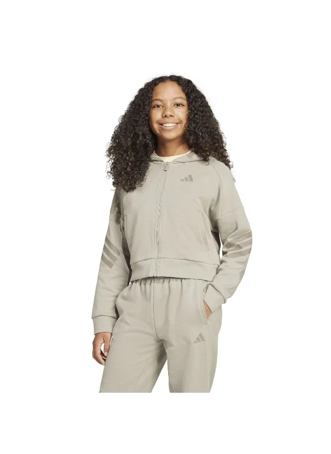 Adidas adidas future icons 3 stripes full zip track women hooded top