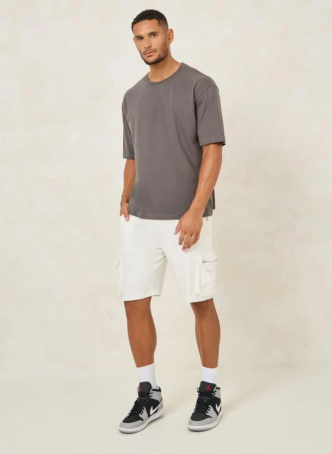 ستايلي Styli Seeking You Slogan Print Oversized T-shirt
