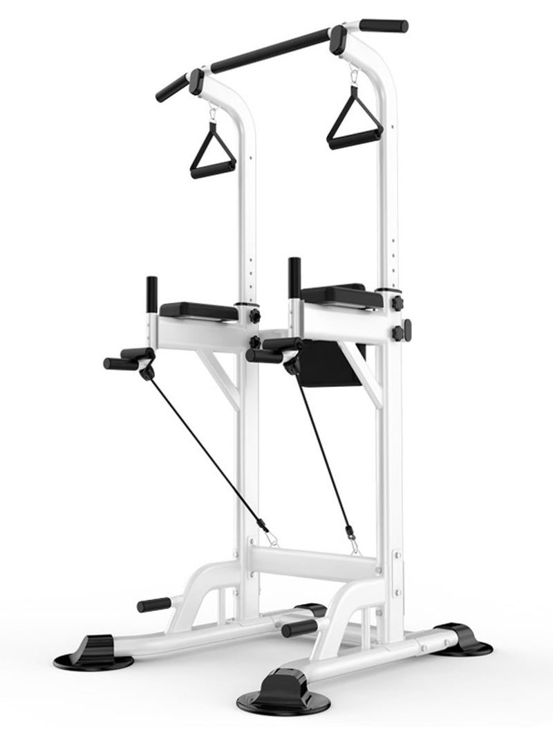 WALALLA Power Tower Pull Up Bar Station, Pull Up Bar Free Standing with Resistance Rope, for Pull-up, Push-up, Multi-function Home Gym Strength Training Workout Equipment 300kg Capacity - Image 1