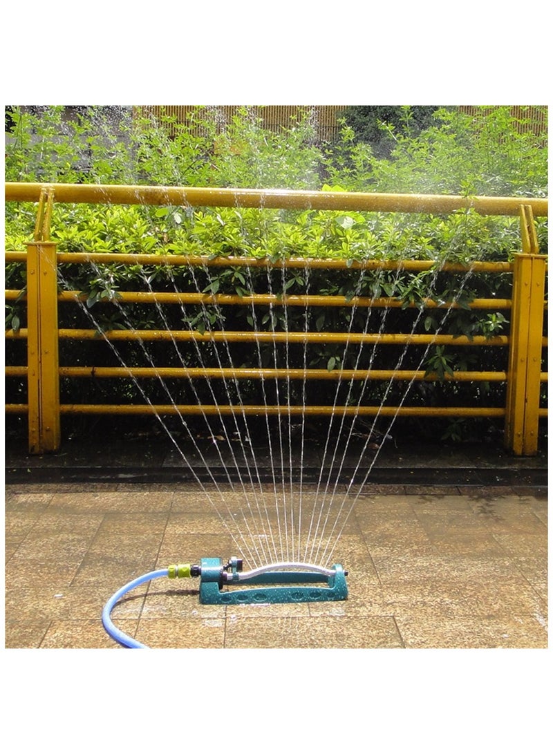 KASTWAVE Oscillating Sprinkler Indestructible Lawn Sprinkler 4 Modes Water Sprinkler with 15 Hole Nozzles Adjustable Range Control Covers up to 1024 Square Feet for Patio Yard Garden Lawn  - Image 2
