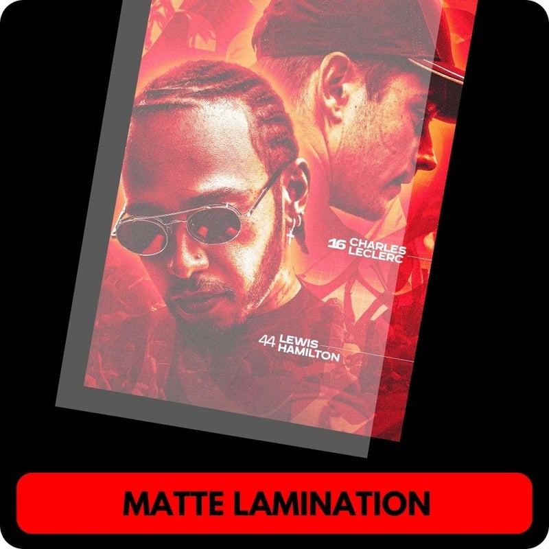 auraposter Paper Formula 1 Mini Poster Set of 40 | F1 | Lewis Hamilton, Max Verstappen, Lando Norris, Carlos Sainz, Charles Leclerc | Double Tape Included - Image 5
