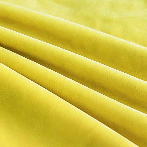 Khooti Decorative Velvet 200 TC Square Cushion Cover Throw Pillow Cover For Living Room Couch Diwan Single Seater Sofa,Colorful Modern Small 12X12 Inches/30X30 Cm (Lemon Yellow)(Set Of 2 Pcs) C2 - Image 3