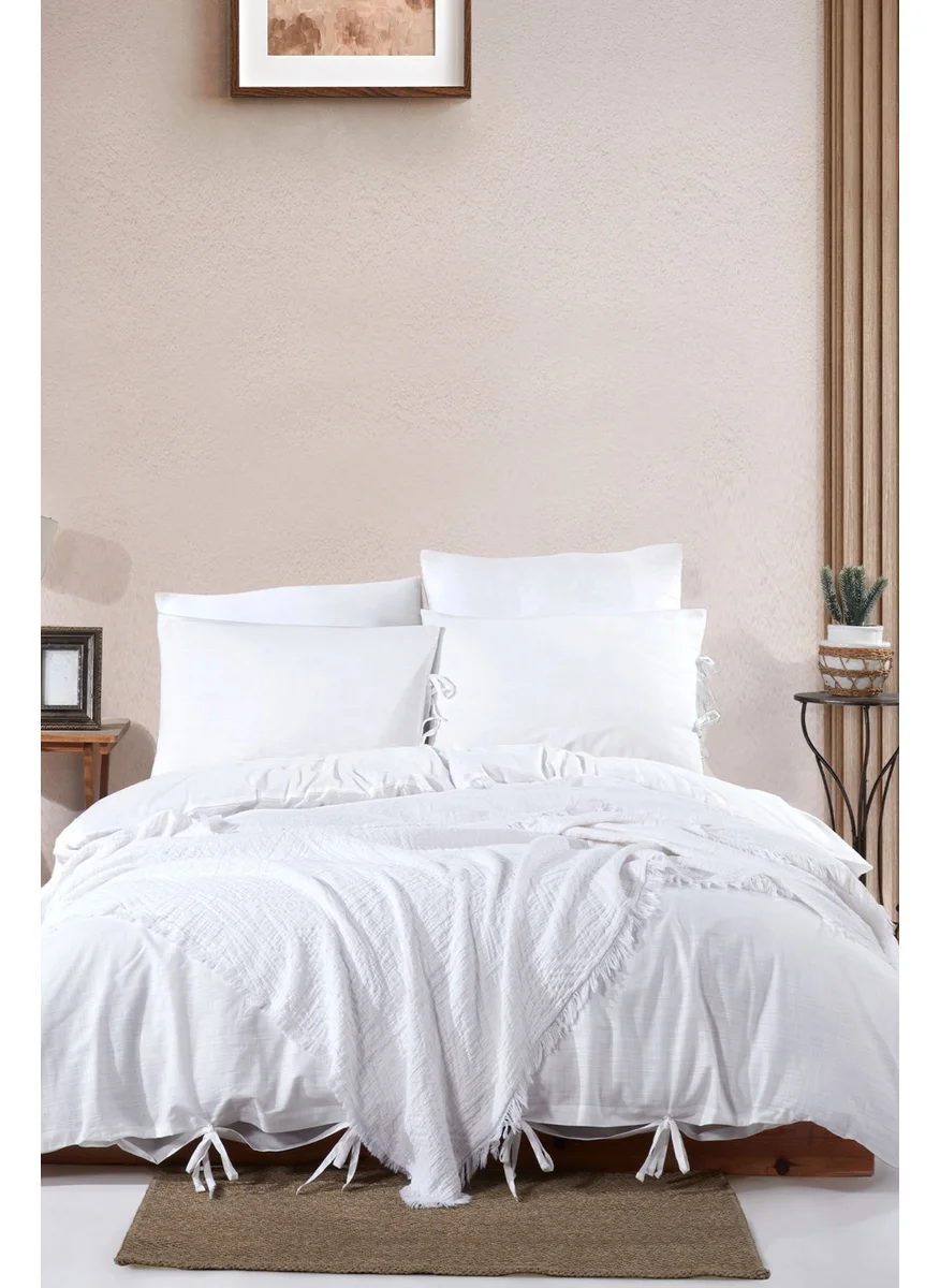 Elart Blaze Duvet Cover Pique Set 5 Piece Cream